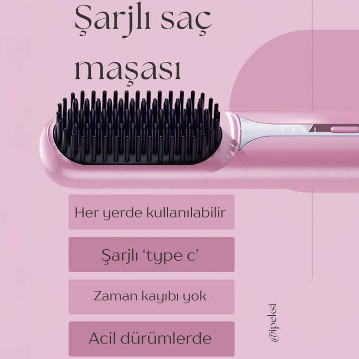 ŞARJLI SAÇ DÜZLEŞTİRİCİ TARAK™