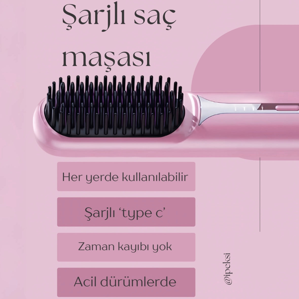 ŞARJLI SAÇ DÜZLEŞTİRİCİ TARAK™