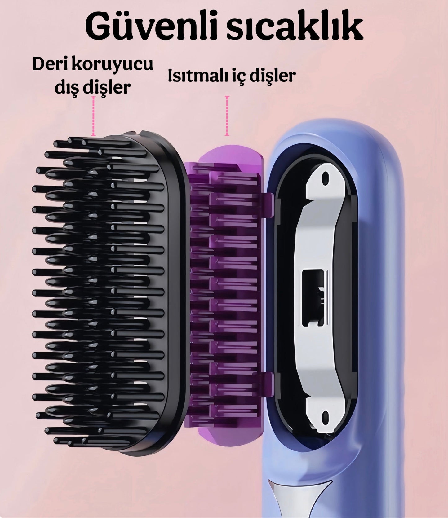 ŞARJLI SAÇ DÜZLEŞTİRİCİ TARAK™